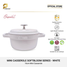 Load image into Gallery viewer, Cuisineur Die-Cast Mini Casserole 16cm Ceramic Coating Non-Stick Pot - White
