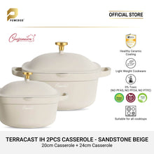 Load image into Gallery viewer, Cuisineur Terra-Cast Die-Cast Cookware Set of 2pcs size - 20cm + 24cm
