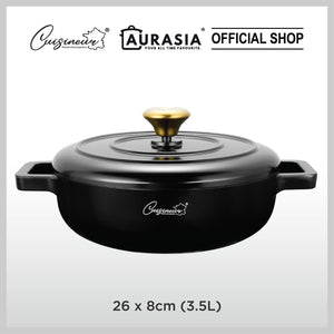 Cuisineur Pearl Black IH 3pcs Cookware set