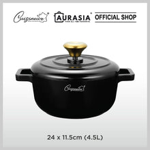 Load image into Gallery viewer, Cuisineur Pearl Black IH 3pcs Cookware set
