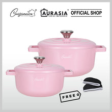 Load image into Gallery viewer, (NEW) CUISINEUR PEARL PINK IH 2PCS COOKWARE SET
