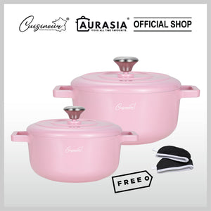 (NEW) CUISINEUR PEARL PINK IH 2PCS COOKWARE SET