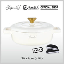 Load image into Gallery viewer, (SABAH ONLY) Cuisineur Pearl White diecast cookware set (PREMIUM EDITION)
