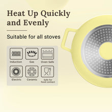 Load image into Gallery viewer, Cuisineur Pearl Yellow IH 2pcs Cookware set
