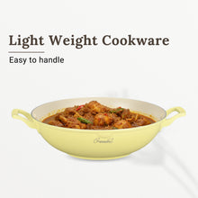 Load image into Gallery viewer, Cuisineur Pearl Yellow IH 32cm Wok (Ceramic Non-stick coating) + Steamer rack / Kuali Anti-Lekat
