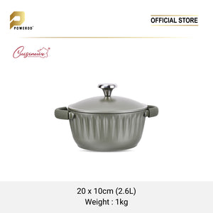 Cuisineur Pine Green IH 2pcs Die-Cast Casserole set (28cm Low Casserole + 20cm Casserole) SET PERIUK