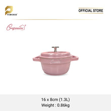 Load image into Gallery viewer, Cuisineur Die-Cast Mini Casserole 16cm Ceramic Coating Non-Stick Pot - Pink

