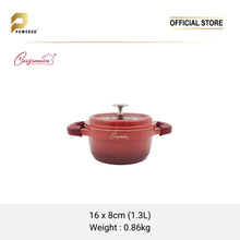 Load image into Gallery viewer, Cuisineur Radiance Die-Cast Mini Casserole 16cm Ceramic Coating Non-Stick Pot - Red

