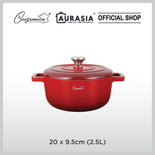 Load image into Gallery viewer, (2024-NEW) Cuisineur Red Sunstone IH Die-cast 2pcs cookware set (LIMITED EDITION)
