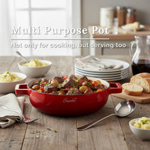 Load image into Gallery viewer, Cuisineur Red Sunstone IH 30cm Low Casserole
