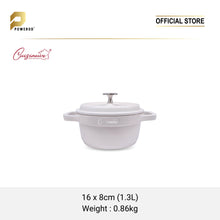 Load image into Gallery viewer, Cuisineur Die-Cast Mini Casserole 16cm Ceramic Coating Non-Stick Pot - White

