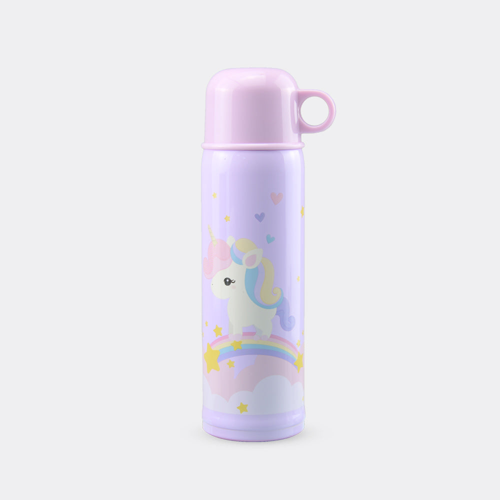 Dokutoku Unicorn 0.5L Thermal Flask with Cup Holder