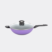 Load image into Gallery viewer, Aurasia 32cm Non-Stick Stirfry Wok + Tempered Glass Cover
