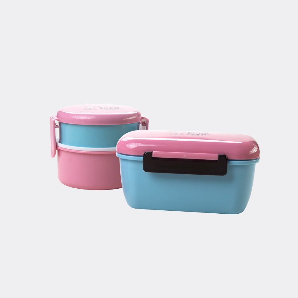 (SALES) Dokutoku 2pcs Bento Lunch Boxes Set