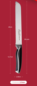 Cuisineur Culinaire Premium 2pcs set - Bread knife (8") + Utility knife (5") set